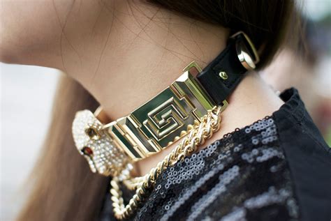 versace h&m choker|Versace official website.